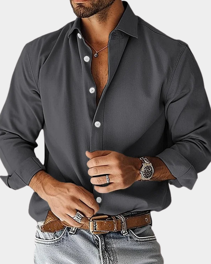 Tyson | Men's Long Sleeve Shirt with Buttons