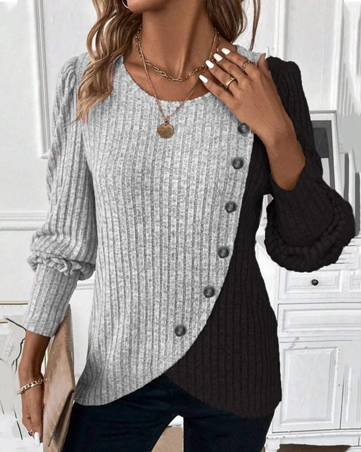 Evelyn | Women's The color-Block Casual Top