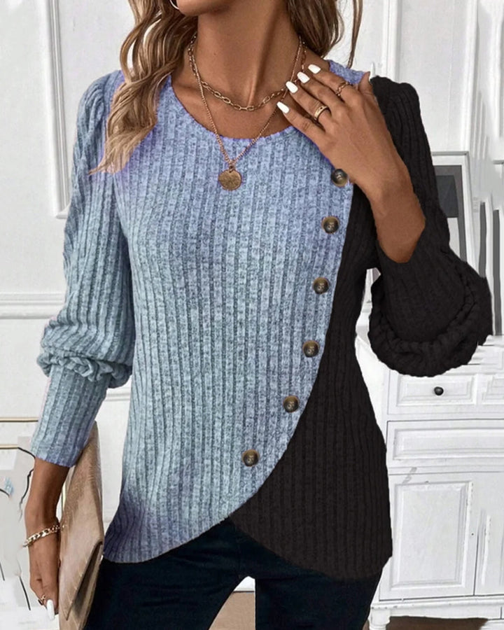 Evelyn | Women's The color-Block Casual Top