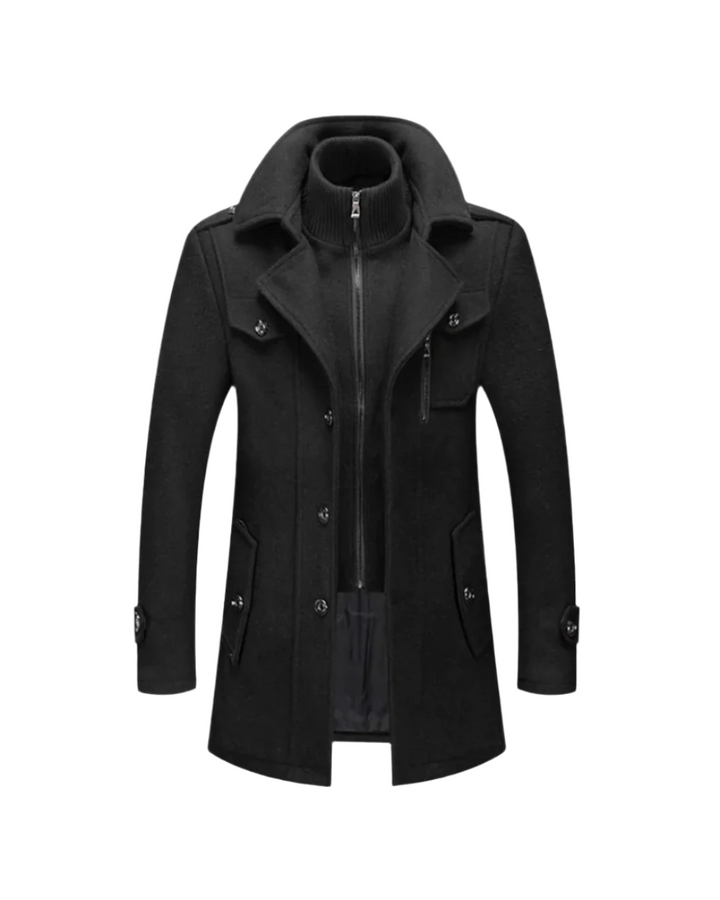 Giuseppe | Men's Tailored Warm Winter Coat with Buttons