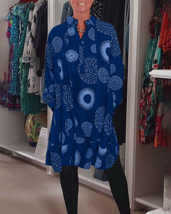 Marlene™ - Casual Geometric Print Dress
