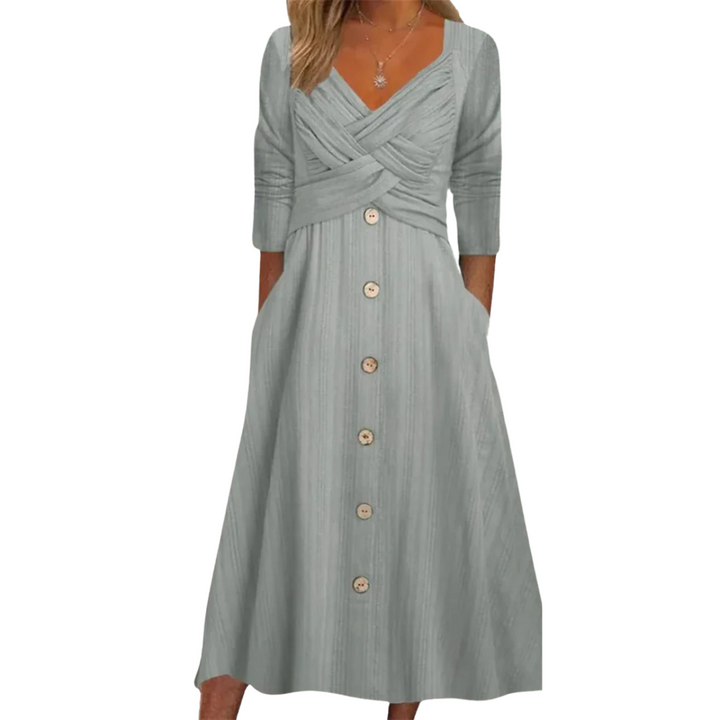 Ella | Women's Elegant Tummy Coverage Dress with Pockets