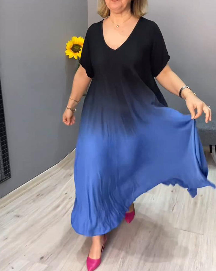 Joan | Women's Relaxed Summer Gradient Flowy Maxi Dress