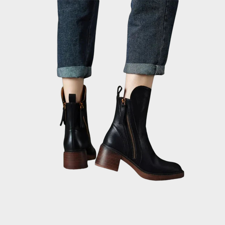 Gabriella | Women's Comfortable Ankle Heeled Boots