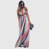 Clover - Bohemian Rainbow Printed Long Dress