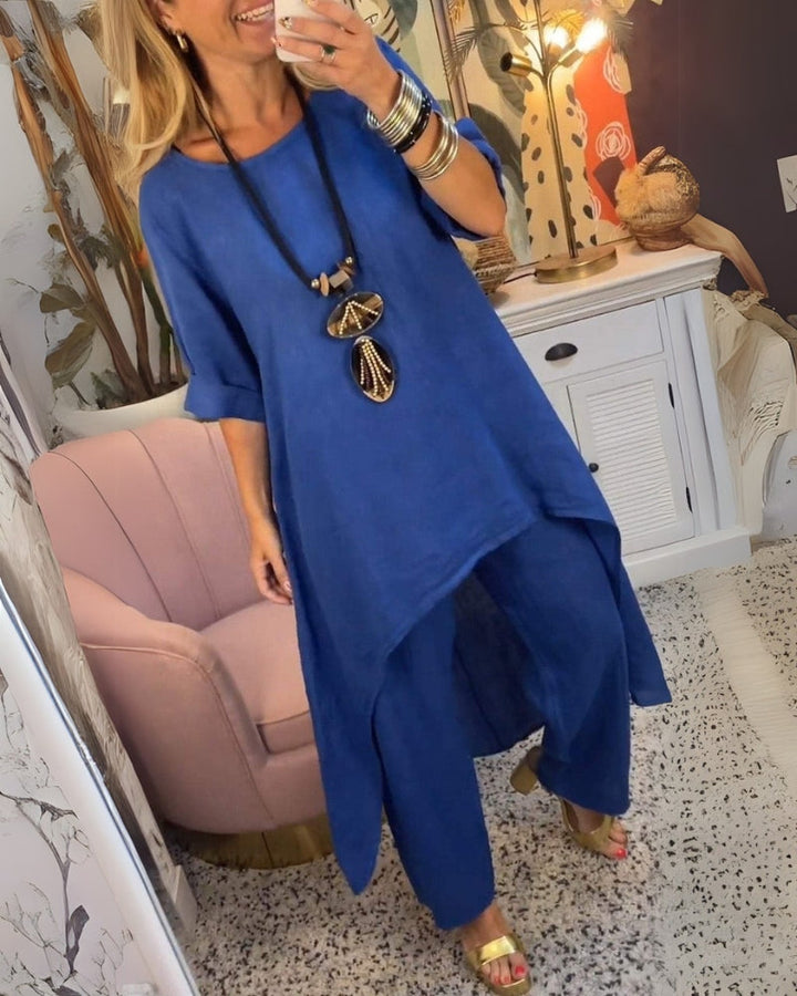 Marila | Long Sleeve Round Neck Two Piece Set