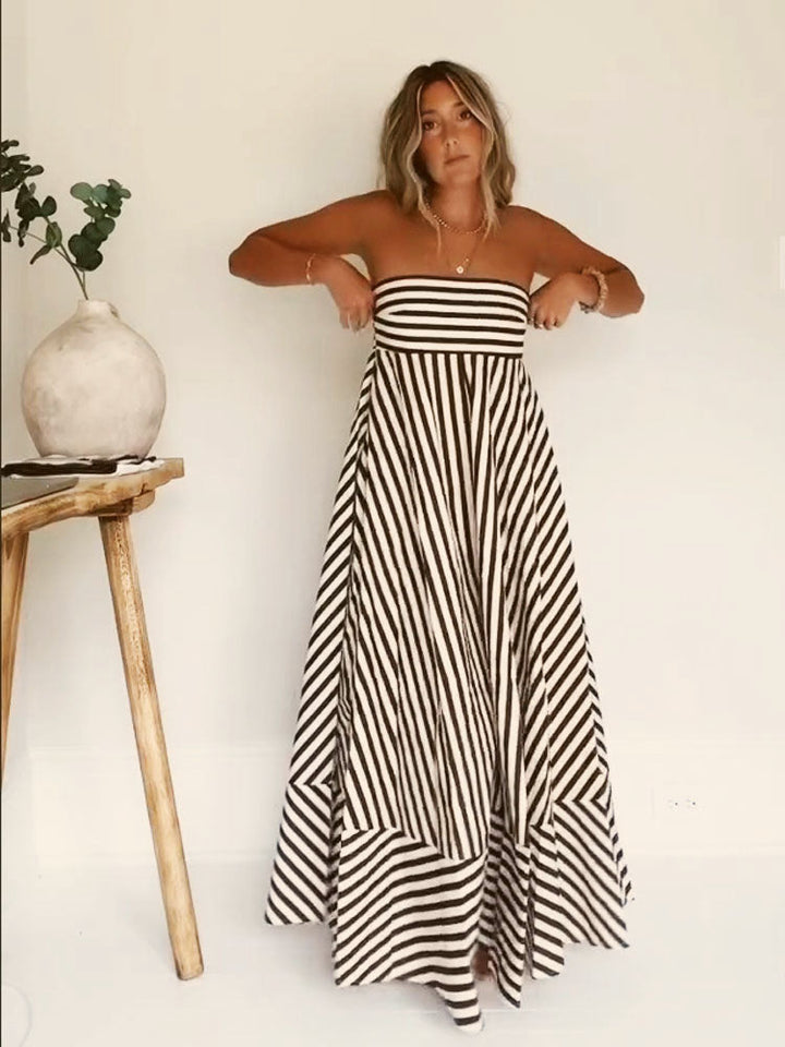 Damaris | Women's Comfortable Stylish Ruched Maxi Dress with Zipper