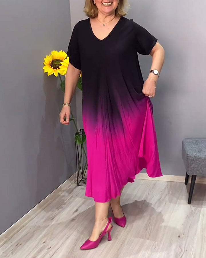 Joan | Women's Relaxed Summer Gradient Flowy Maxi Dress