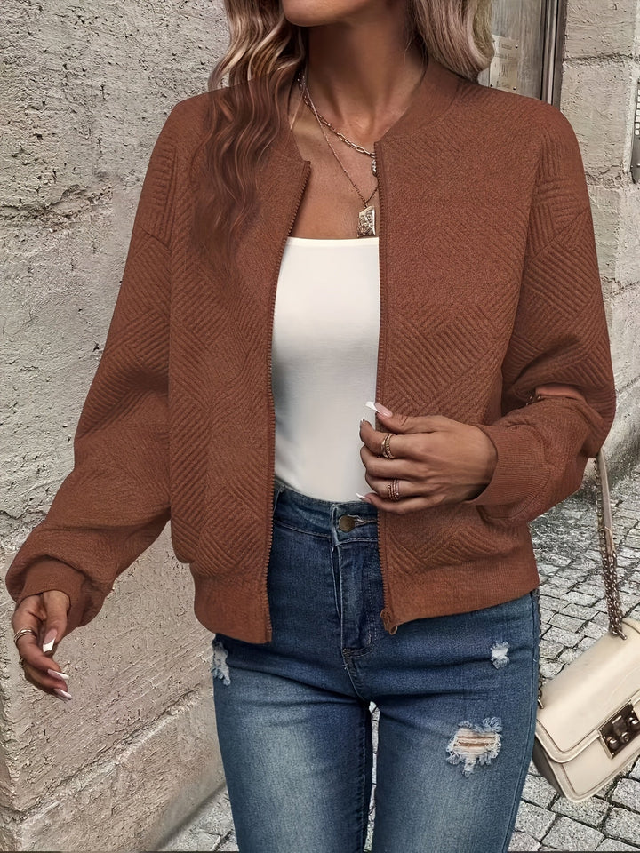 Isla | Women's Relaxed Lightweight Zip-Up Jacket with Zipper