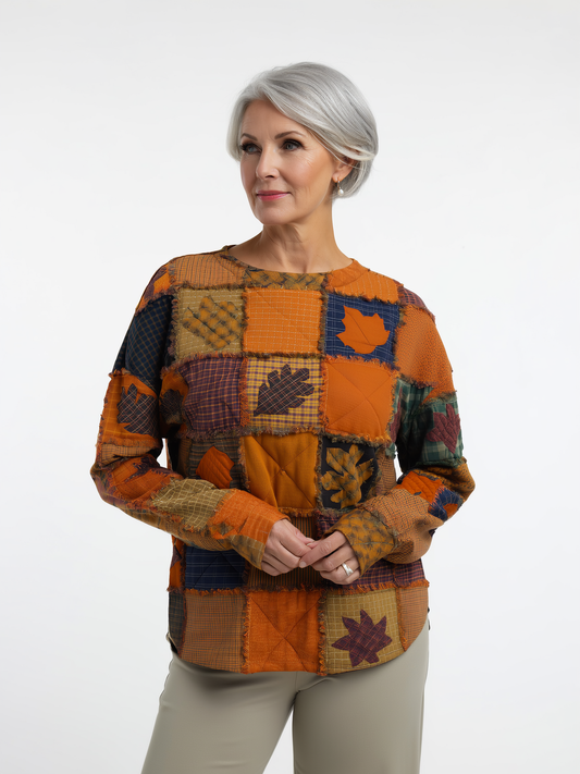 Juniper - Soft Patchwork Sweater