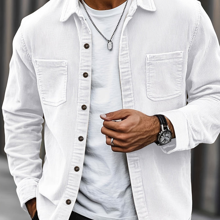 Bryce | Men's Long Sleeve Overshirt with Pockets and Buttons