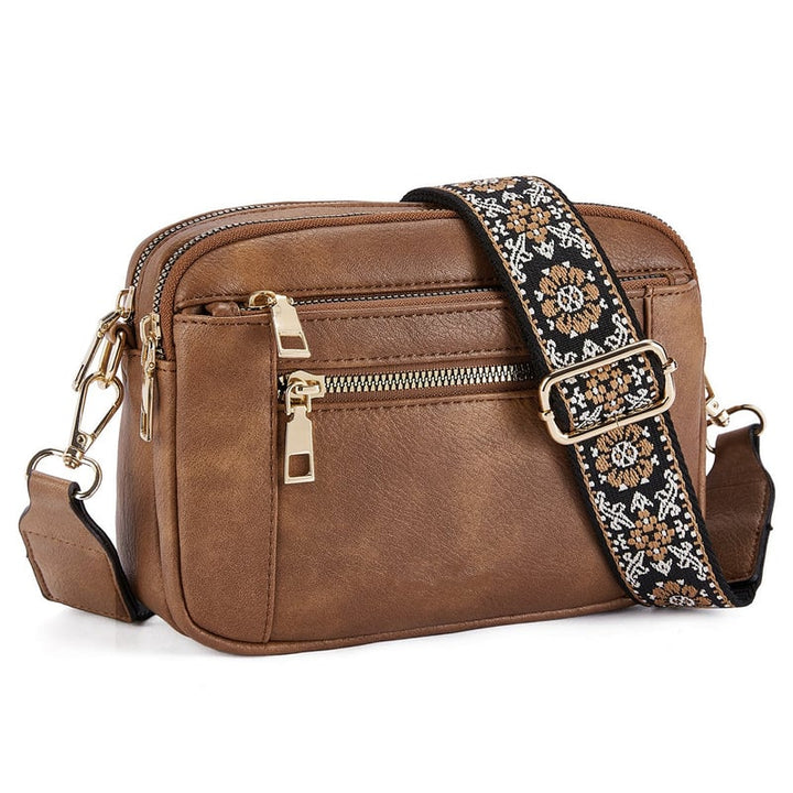 Erikka | Floral Elegant crossbody bag with patterned adjustable strap and Pockets