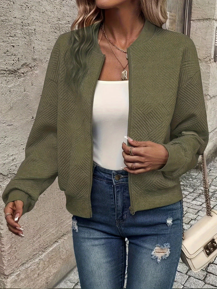 Isla | Women's Relaxed Lightweight Zip-Up Jacket with Zipper