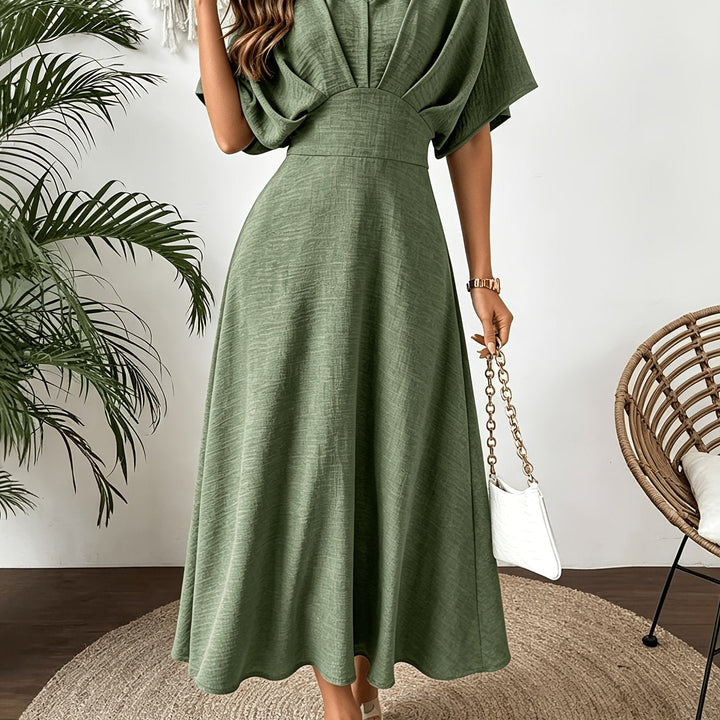 Women's V-Neck Midi Dress