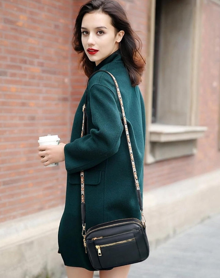 Erikka | Floral Elegant crossbody bag with patterned adjustable strap and Pockets