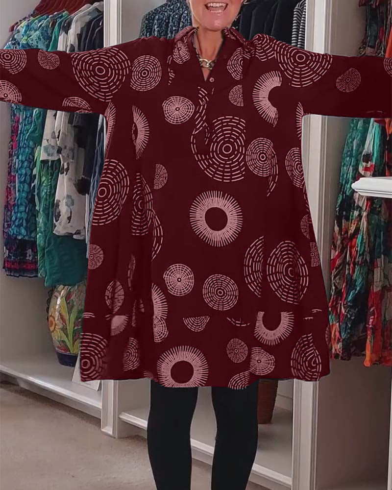 Marlene | Women's Casual Geometric Print Dress