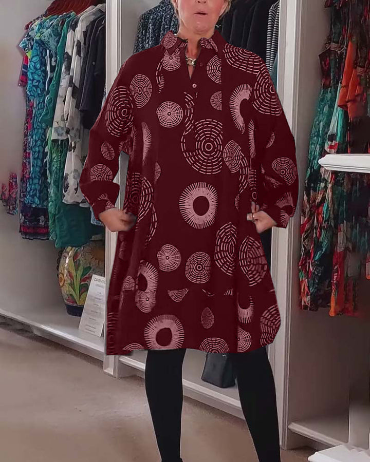 Marlene | Women's Casual Geometric Print Dress