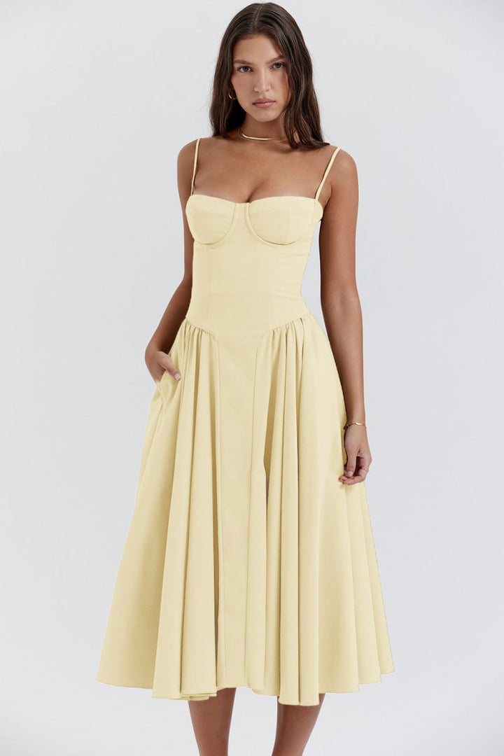 Phoebe | Women's Sleeveless Mini Vintage Cross-Border Tank Long Dress