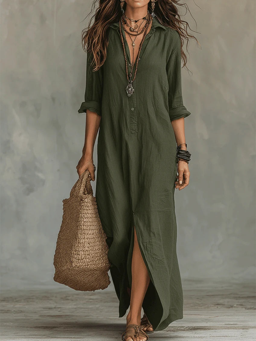 WILLOW | Effortless Maxi Dress with Flattering Cut for Versatile Everyday Looks