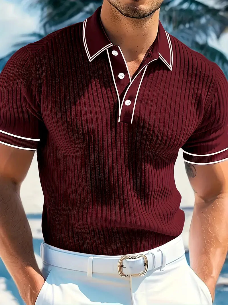 Emilio | Men's Tailored Custom Polo with Buttons