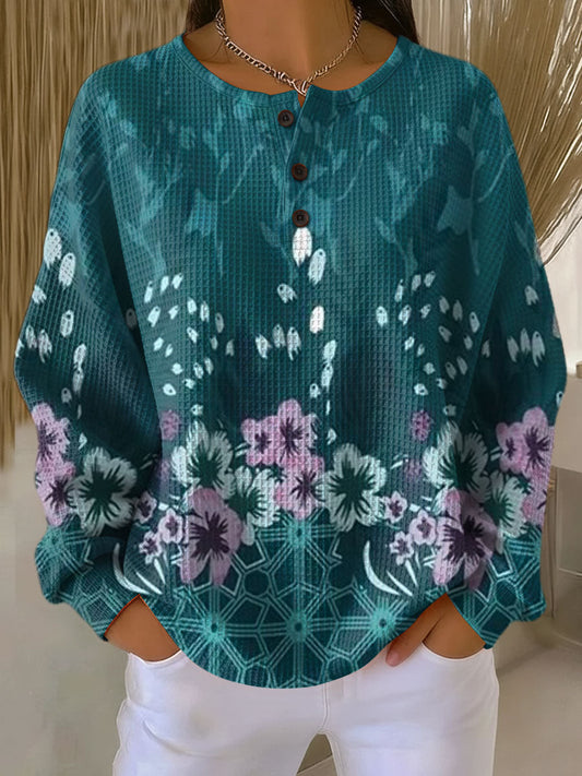 Nora | Sweater with Floral Color Pattern