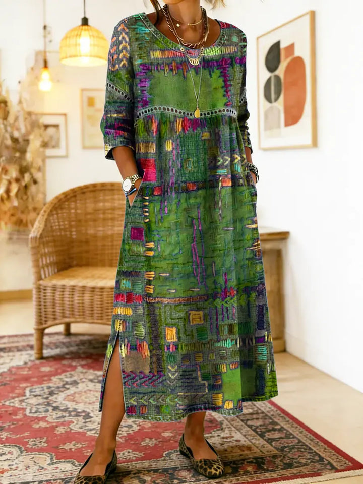 Isabelle | Ethnic Patchwork Dress