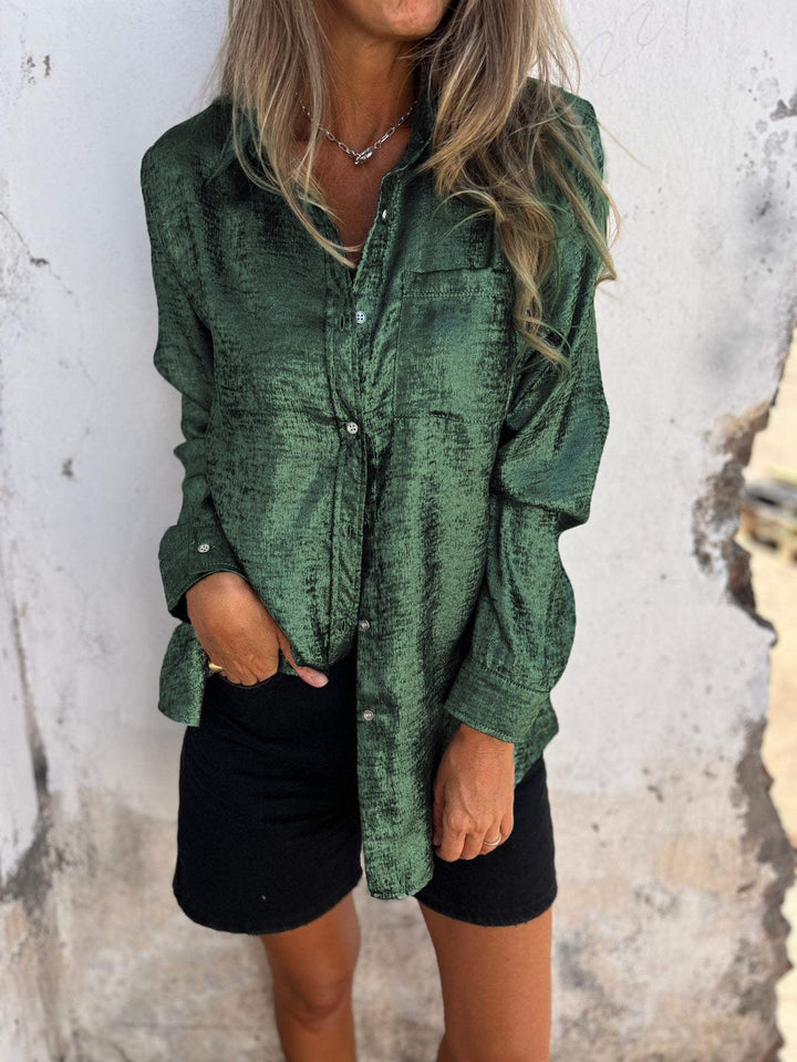 Women's Long Sleeve Shirt with Pocket