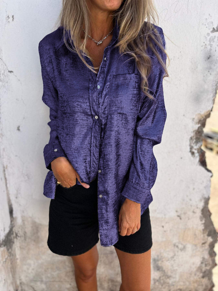 Women's Long Sleeve Shirt with Pocket
