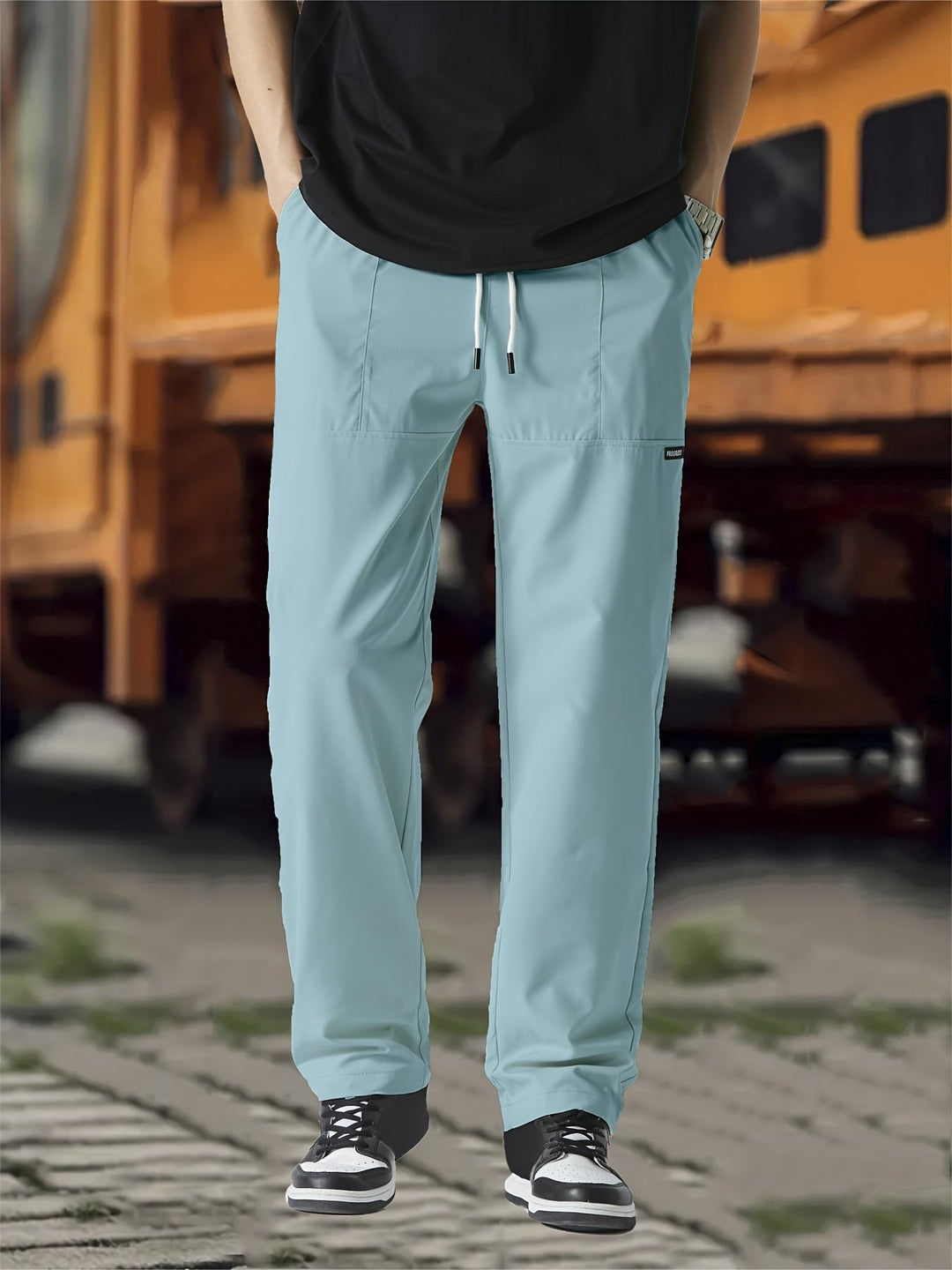 Gideon | Men's Straight Leg Joggers with Drawstring
