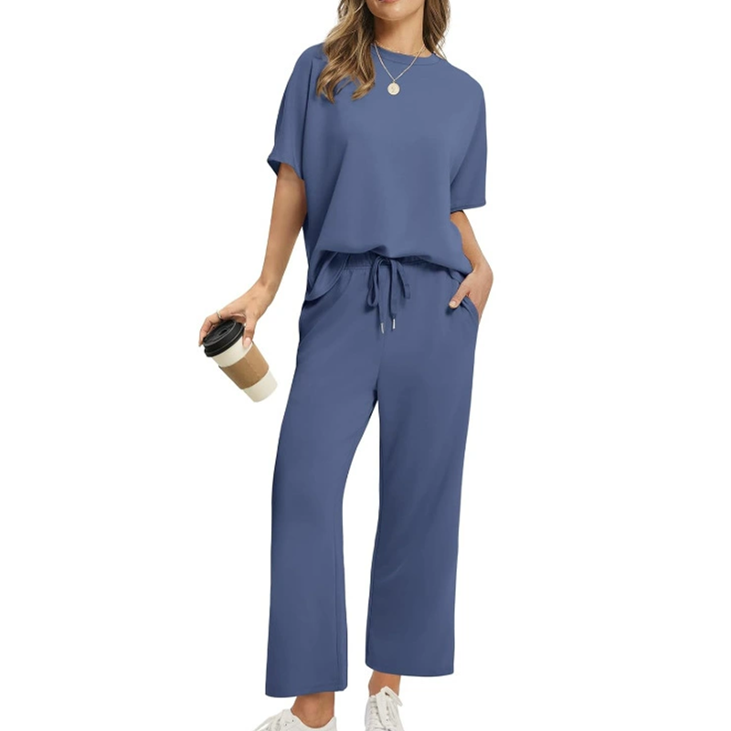 Eliza | Women's Casual Top and Pants Set with Drawstring