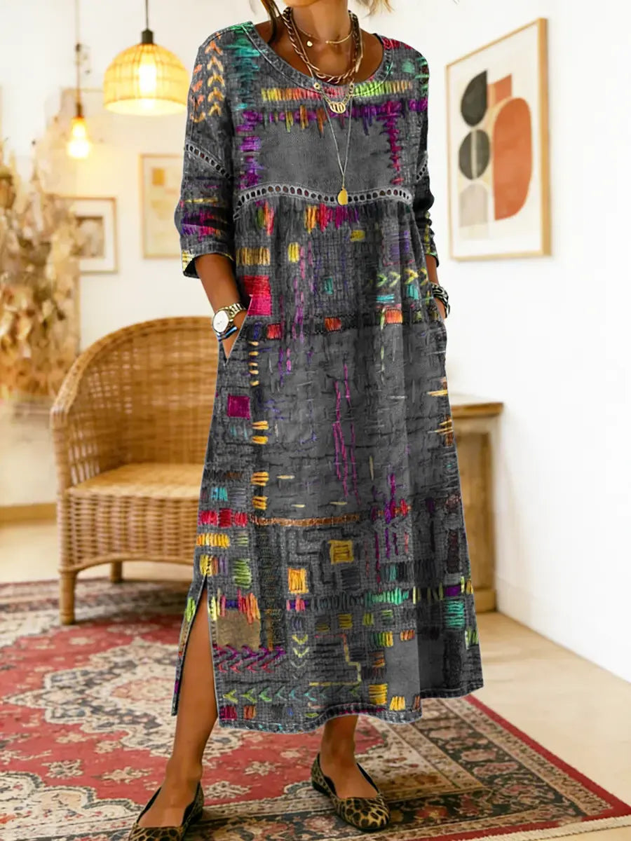 Isabelle | Ethnic Patchwork Dress
