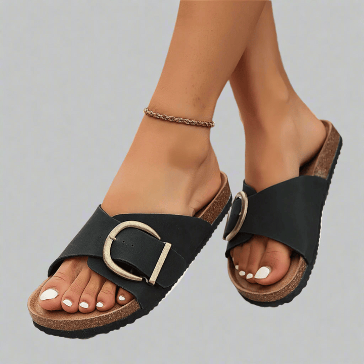 Ronja | Vegan Cork Slippers with Comfortable Footbed