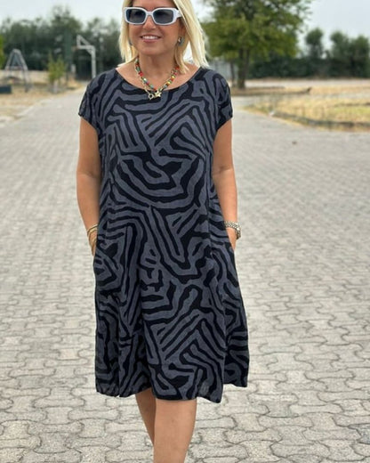 Nelia™ - Casual Round Neck Summer Dress