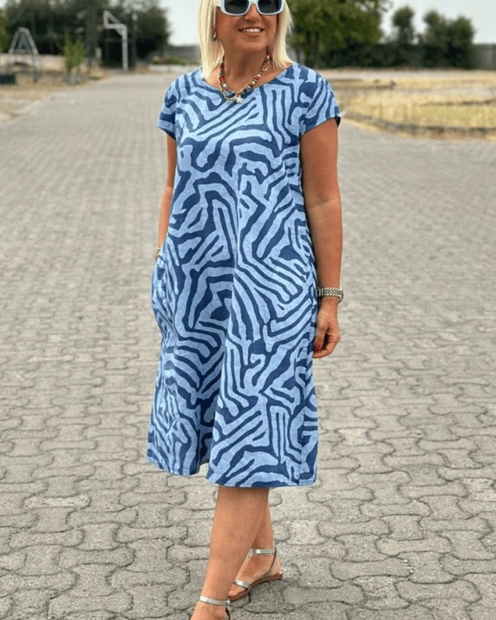 Nelia™ - Casual Round Neck Summer Dress