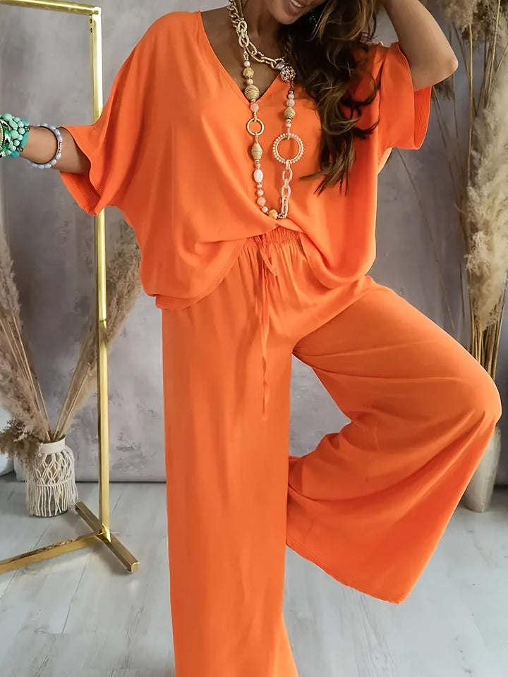 Farah | Stylish Solid Color Women's Two Piece Set