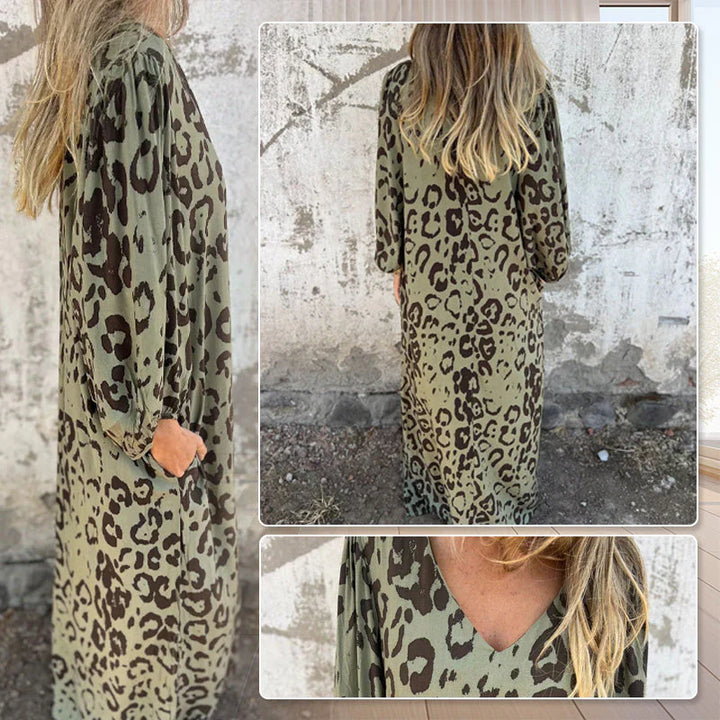 Nala | Safari Chic Leopard Dress with Pockets
