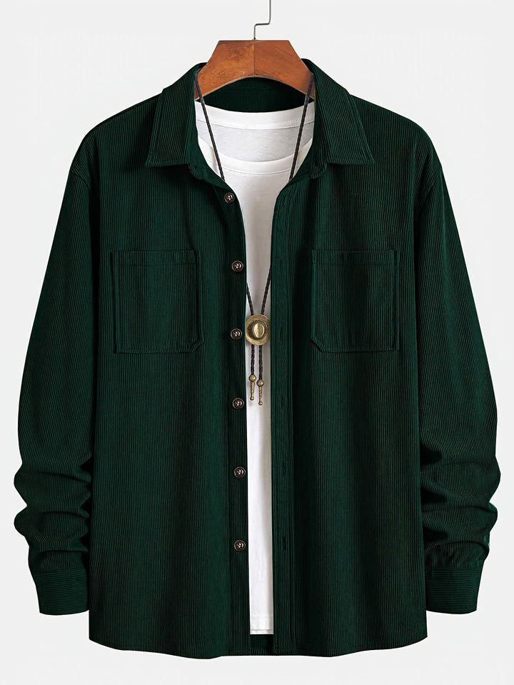 Bryce | Men's Long Sleeve Overshirt with Pockets and Buttons