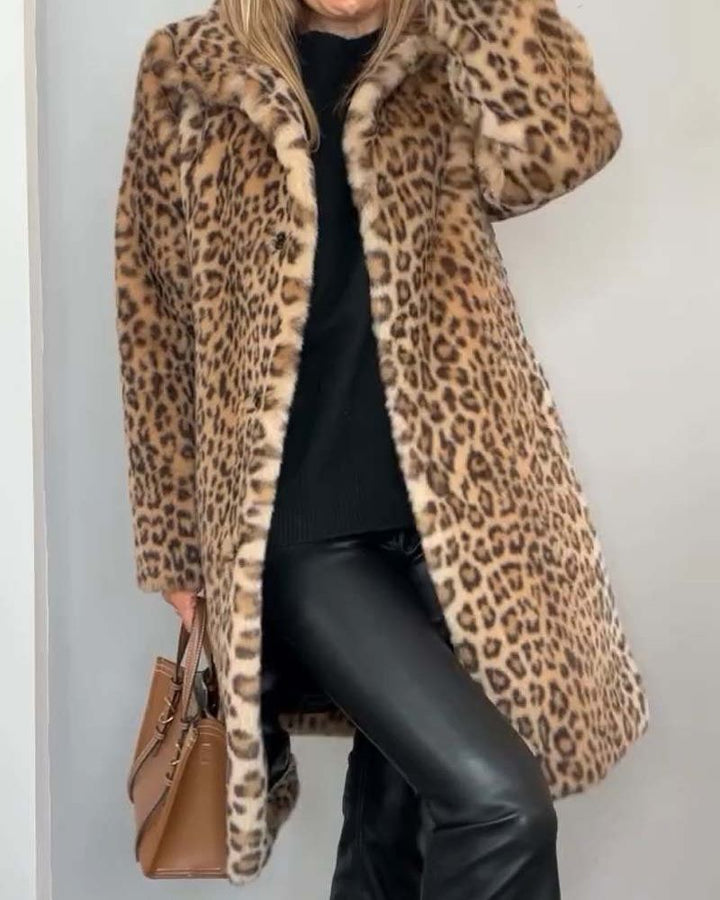 Lysandra | Women's Leopard Print Longline Coat
