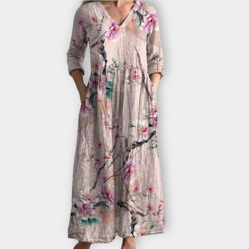 Radegunda | Boho Maxi Dress Made from Soft Premium Fabric