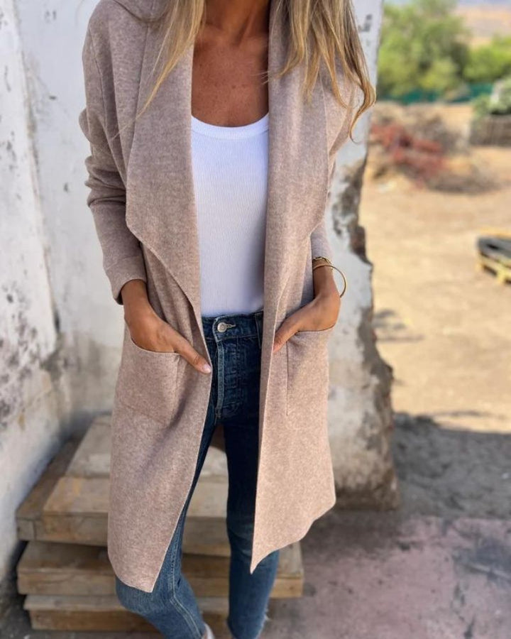 Eigona | Casual Lapel Cardigan Jacket with Pockets