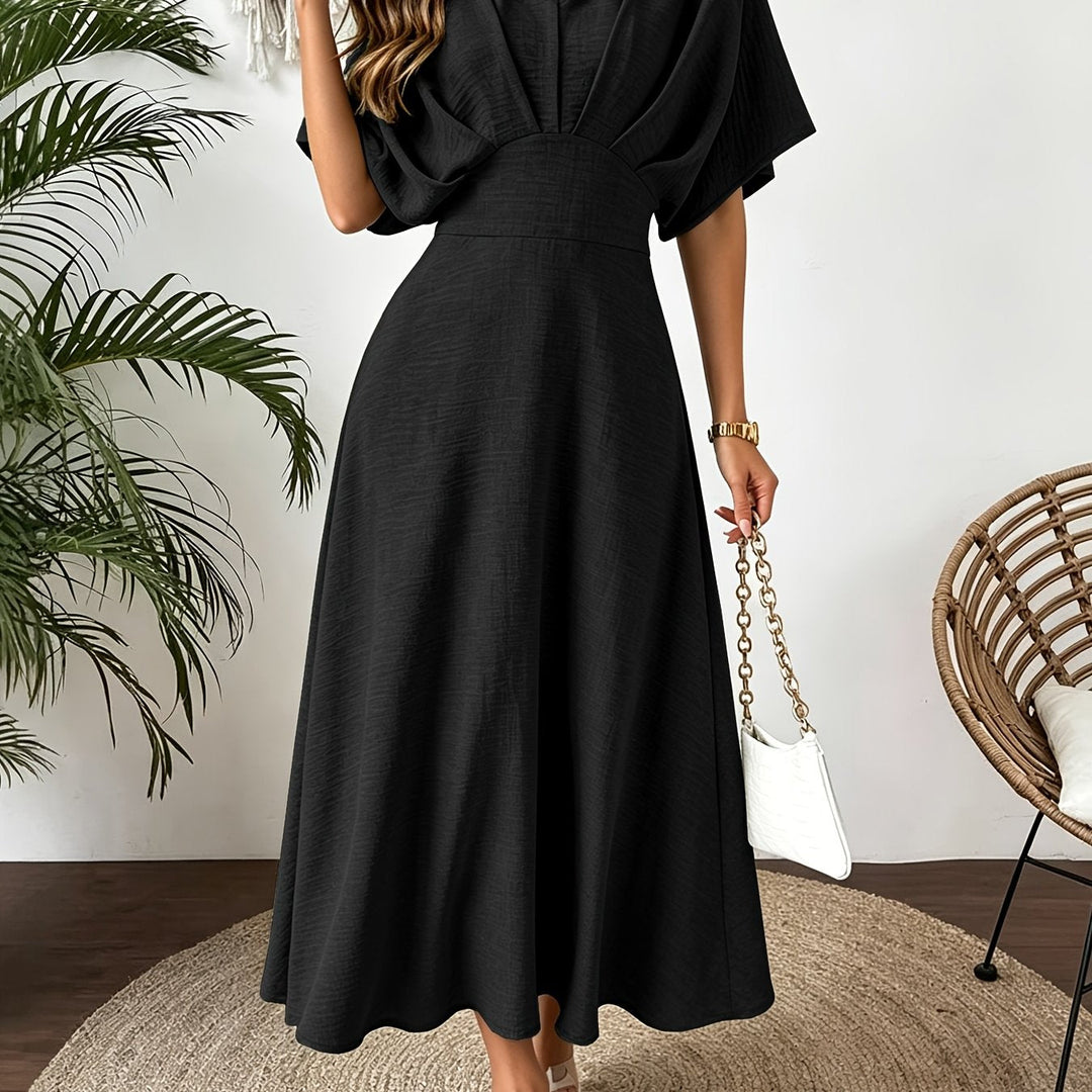 Women's V-Neck Midi Dress