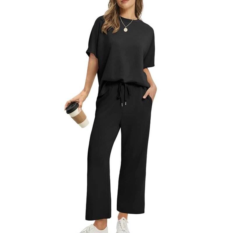 Eliza | Women's Casual Top and Pants Set with Drawstring