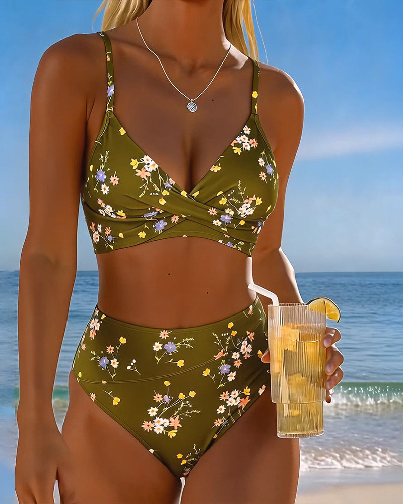 Giada | Women's Floral Bikini with Wire-Free Bra