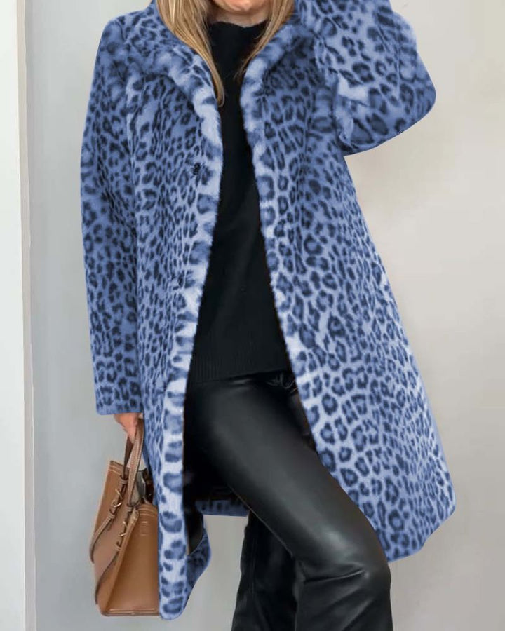 Lysandra | Women's Leopard Print Longline Coat