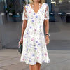 Harlyn - Sweet Floral Lace Patchwork Midi Dress