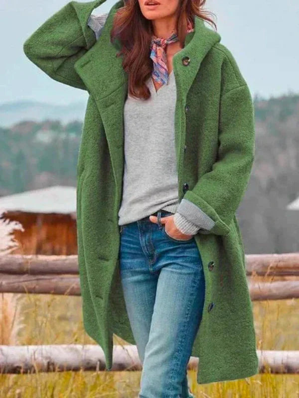 Elsbeth | Women's Stylish Long Winter Jacket with Pockets