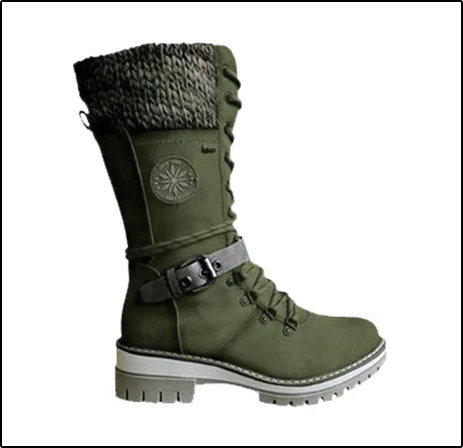 FrostLuxe | Women's Waterproof Knee-High Lace-Up Boots