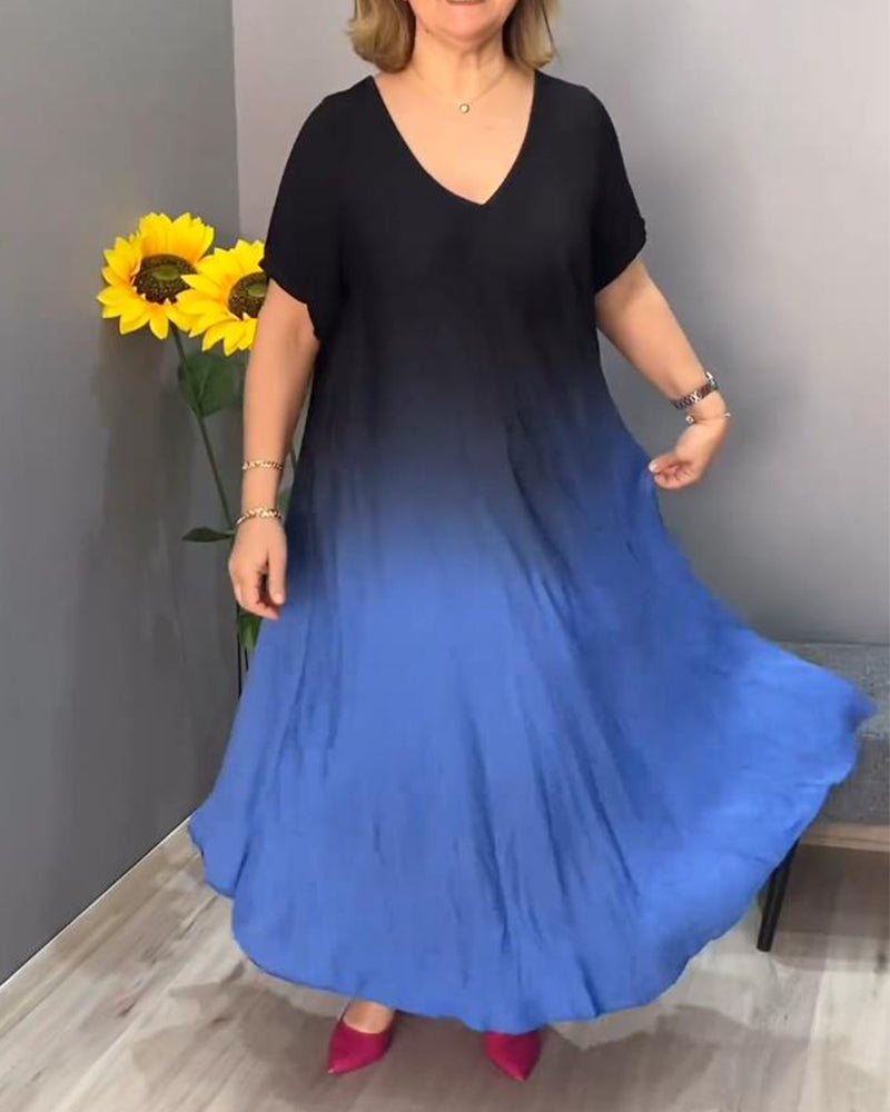 Joan | Women's Relaxed Summer Gradient Flowy Maxi Dress