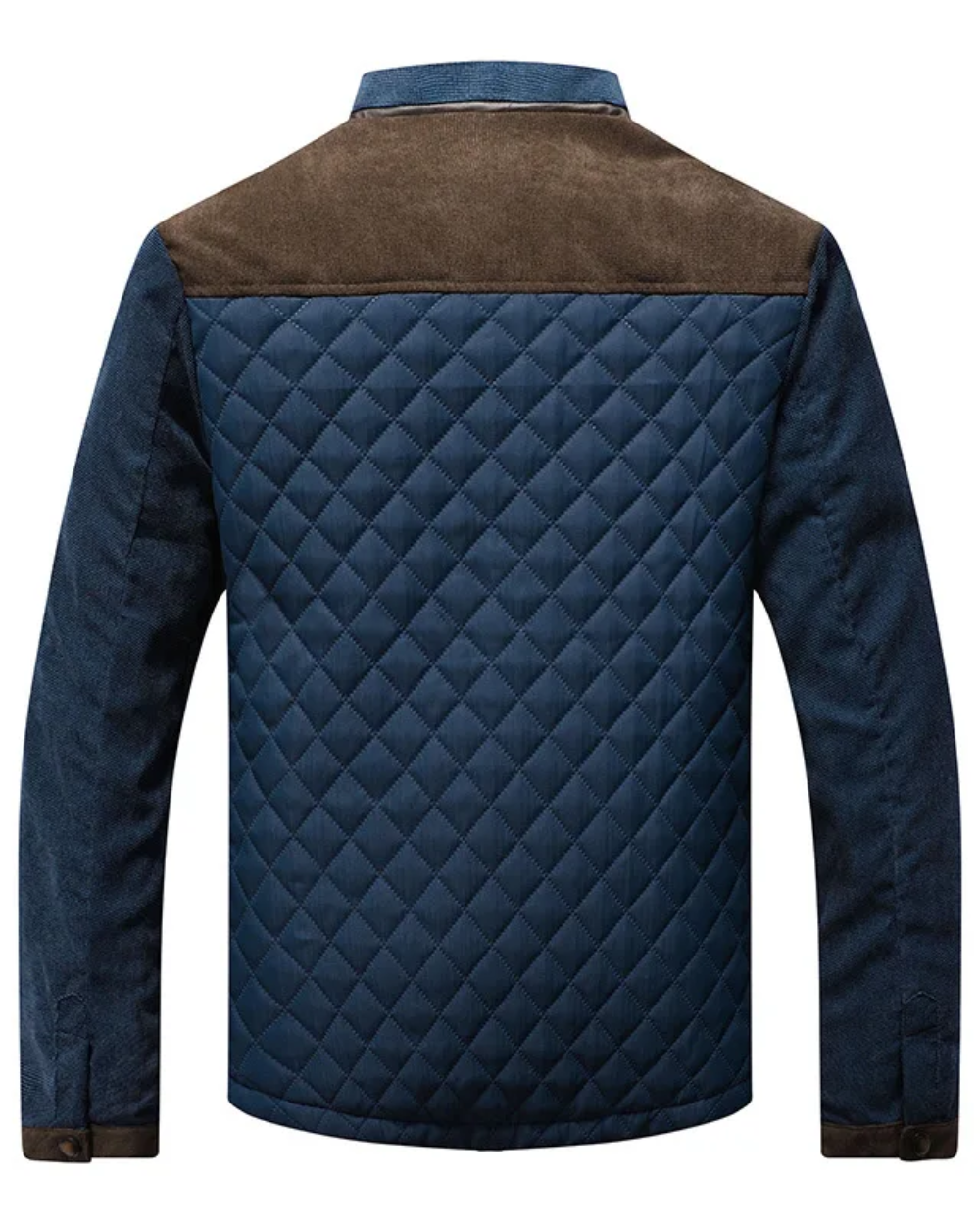 Men's Long Sleeve Jacket with Pockets and Buttons