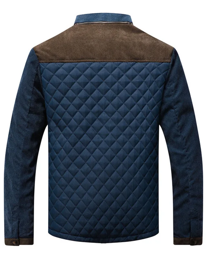 Men's Long Sleeve Jacket with Pockets and Buttons